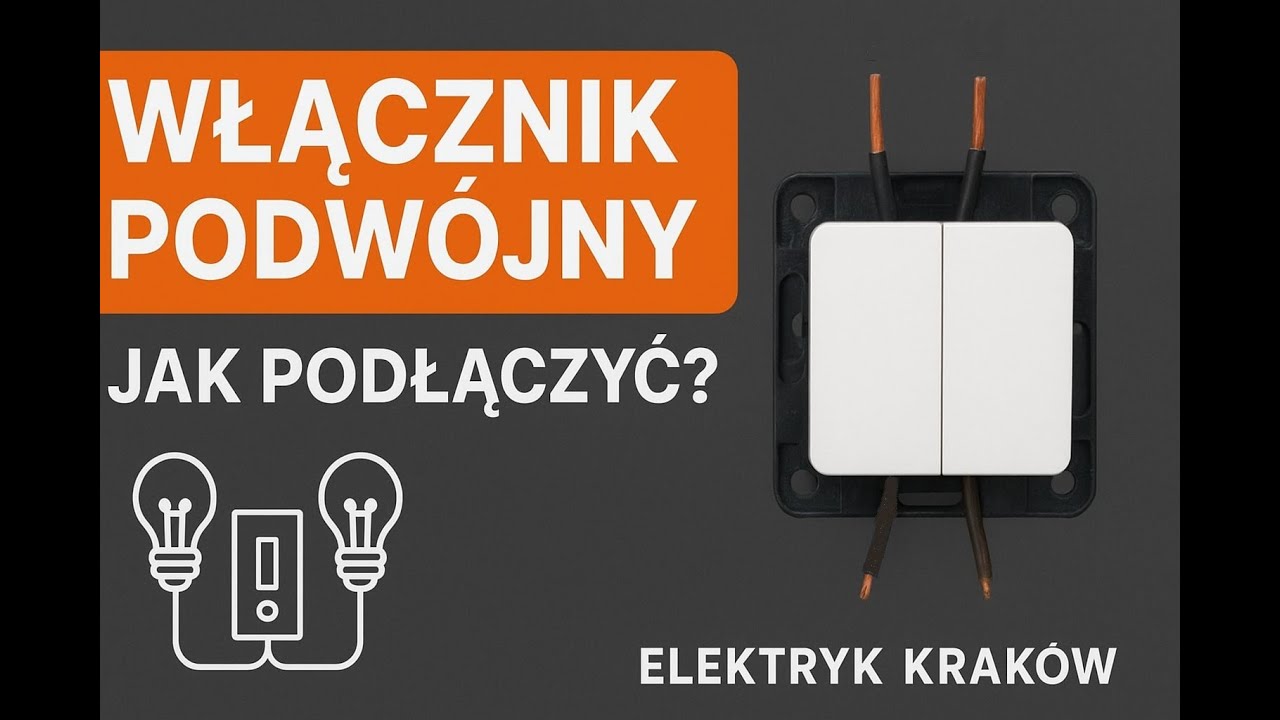 Jak podłączyć włącznik podwójny (na dwa światła)? świecznikowy