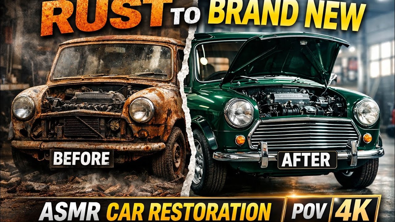 ASMR Car Restoration | Full POV 4K British Leyland Mini 1000 Restoration From Rust to Brand New
