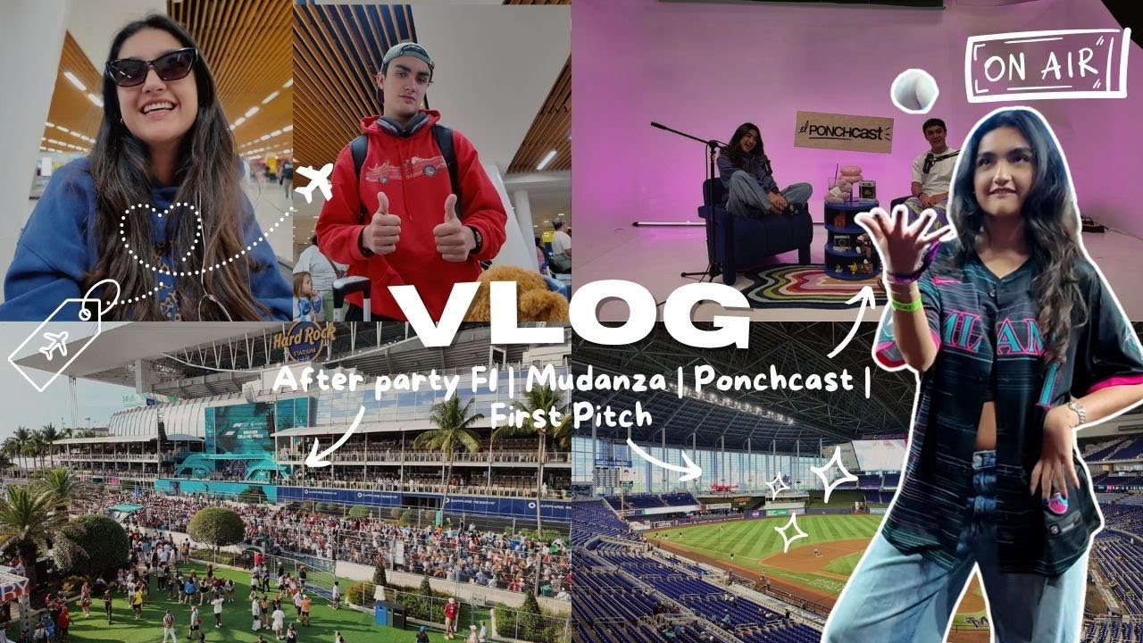 Una semana ca&oacute;tica como influencer en miami!  Marlins first pitch + Formula1 + ponchcast -XIME PONCH