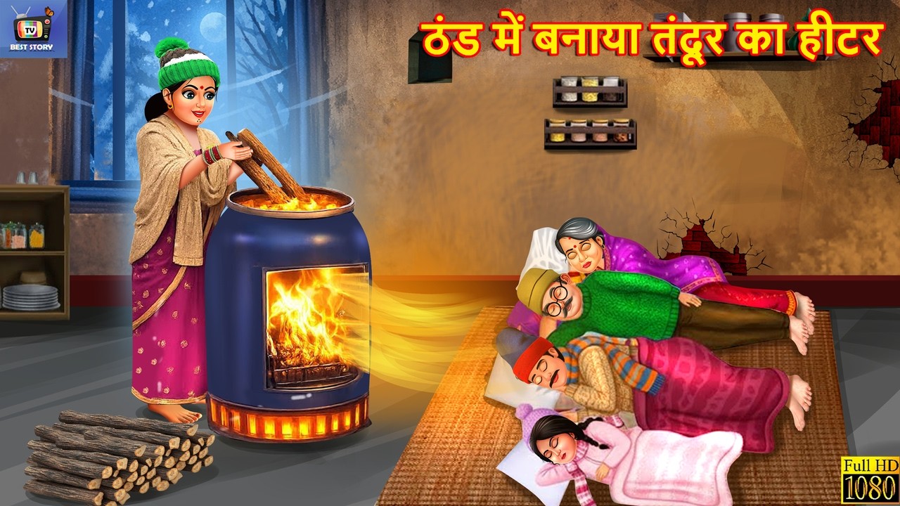 ठंड में बनाया तंदूर का हीटर | Hindi Kahani | Hindi Cartoon | Moral Stories | Hindi Story | Kahaniya