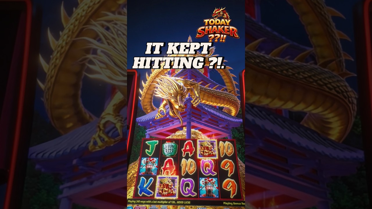 Today Shaker!! Endless Bonus Flow on Triple Fortune Dragon Rising