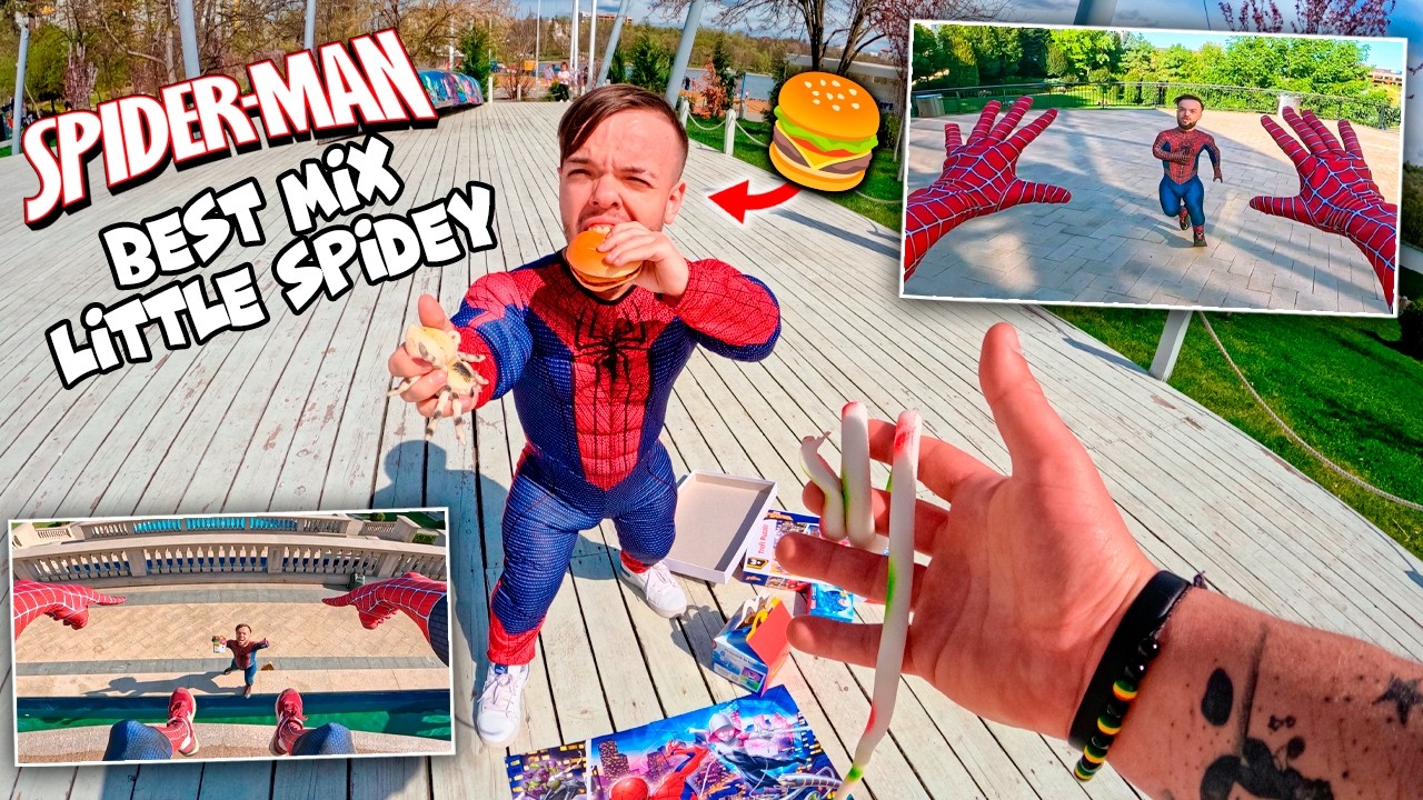 BEST MIX Spider-Man Can’t Escape Crazy Little Spidey! (FUNNY COMPILATION IN REAL LIFE)