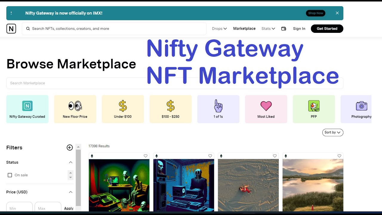Fast Overview on Nifty Gateway NFT Marketplace