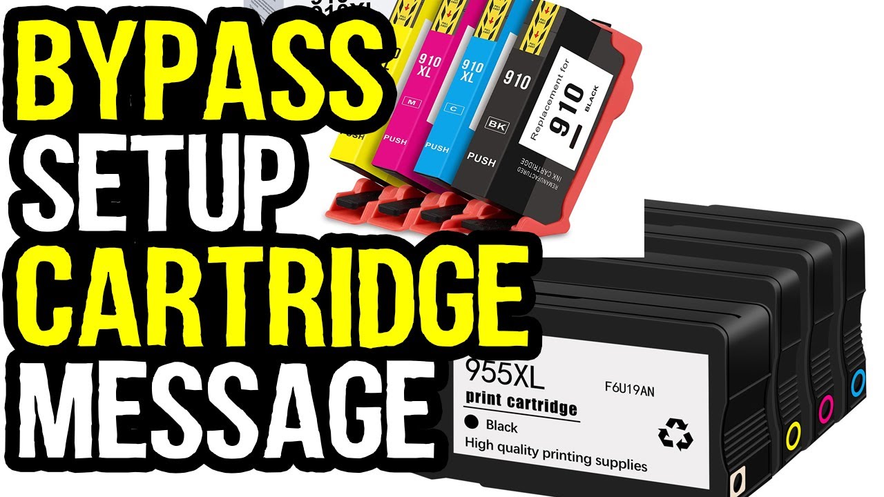 How to Bypass Use Setup Cartridges Message in HP Printer?