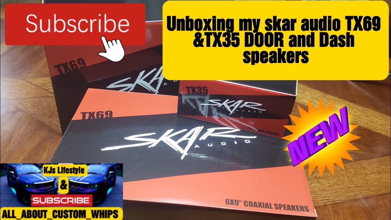 unboxing my skar audio door and dash speakers