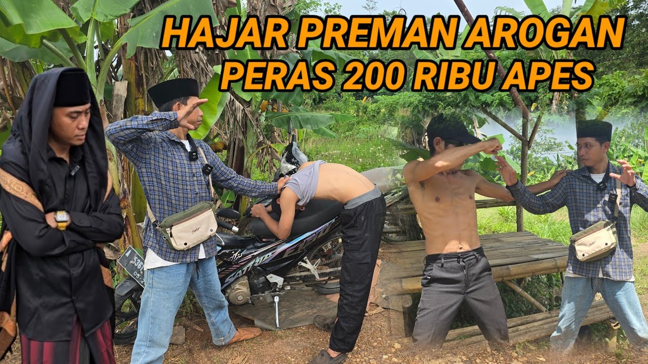 PREMAN KAMPUNG SOK JAGO MINTA PARKIR 300 RIBU APES KENA BATU NYAH