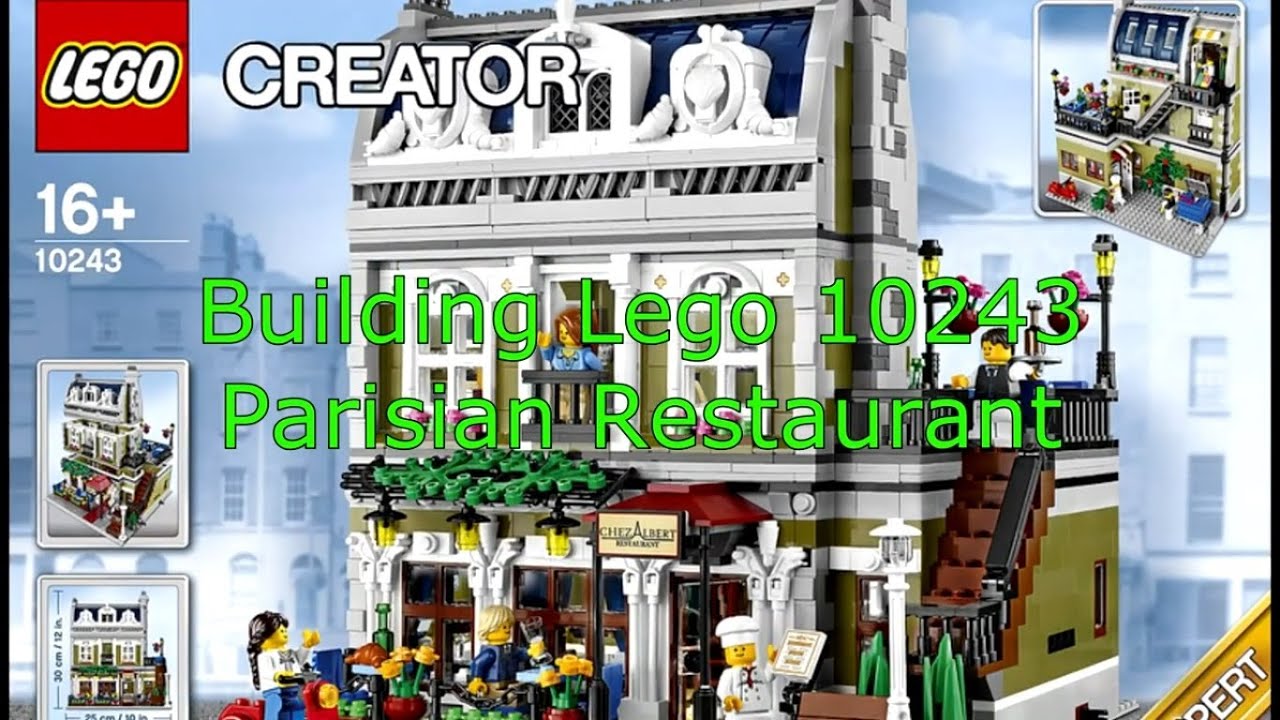 LEGO 10243 PARISIAN RESTAURANT Time-lapse build