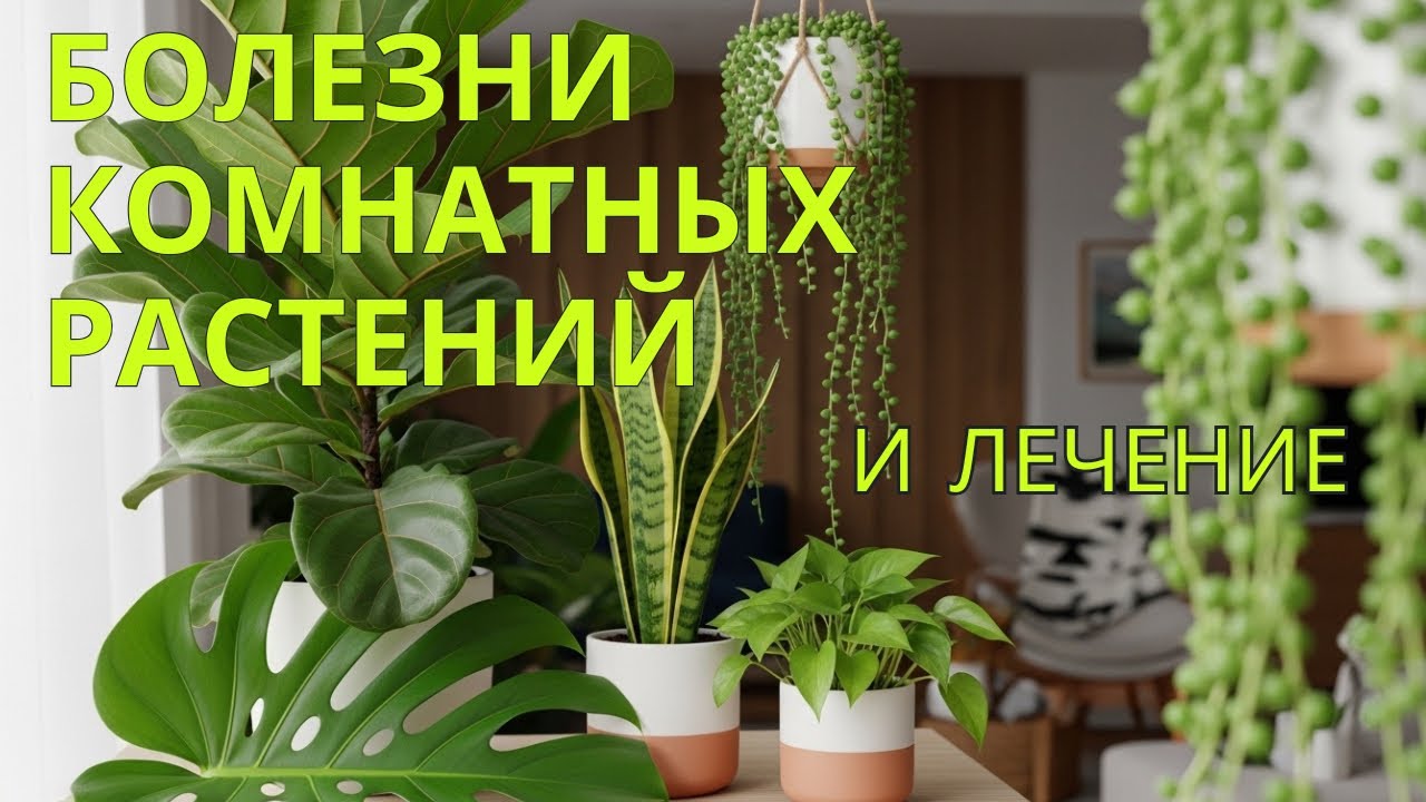 КОМНАТНЫЕ РАСТЕНИЯ. ОШИБКИ УХОДА И МЕТОДЫ ЛЕЧЕНИЯ