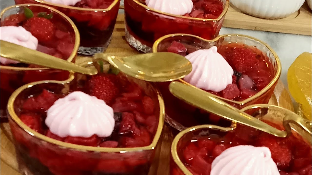 اسهل وصفة تحلية فرولة 🍓🍓😋لي ممكن تجربوها فهاذ رمضان 