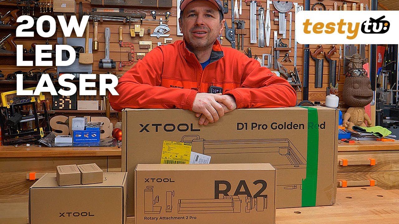 xTool D1 Pro - 20W laser LED, montaż i pierwsze uruchomienie