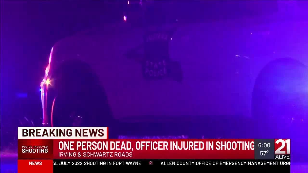 1 dead, officer injured in police-action shooting in northeast Allen County