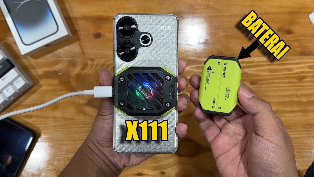 Fancooler Pakai Baterai!! Test Cooler X111 di POCO F6