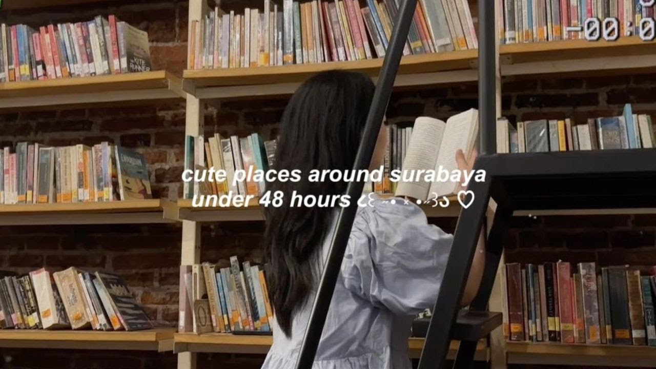 surabaya vlog | cute cafe, library, listening bar under 48 hours