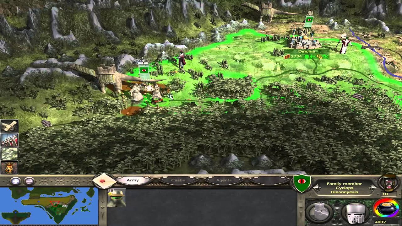 Let's Play Medieval 2 Total War: Planet War Mod Part 1, Dino Food