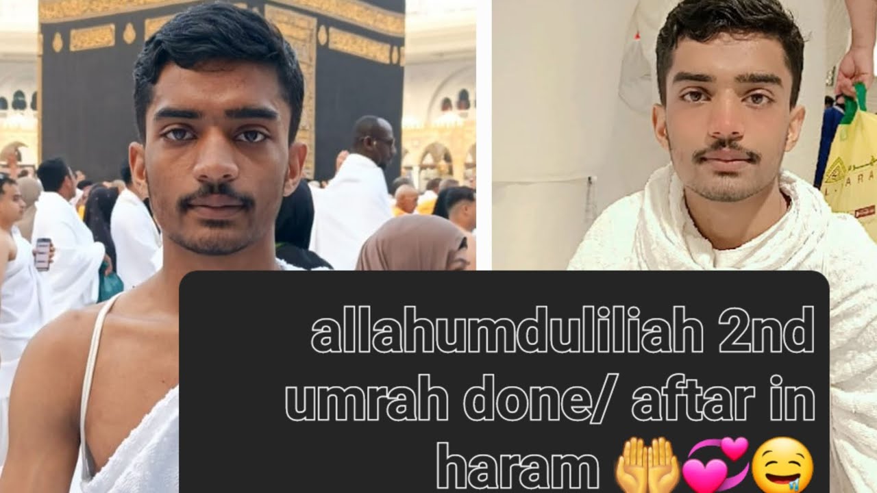 Allahumduliliah 2nd umrah done 🤲/ aftar in haram 💞 🤲 #foryou 
