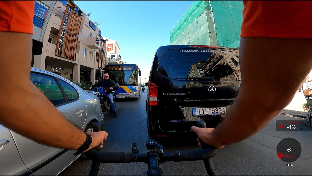 Cycling in Athens (Monastiraki - Moschato), 2.7K60fps with GoPro Hero9