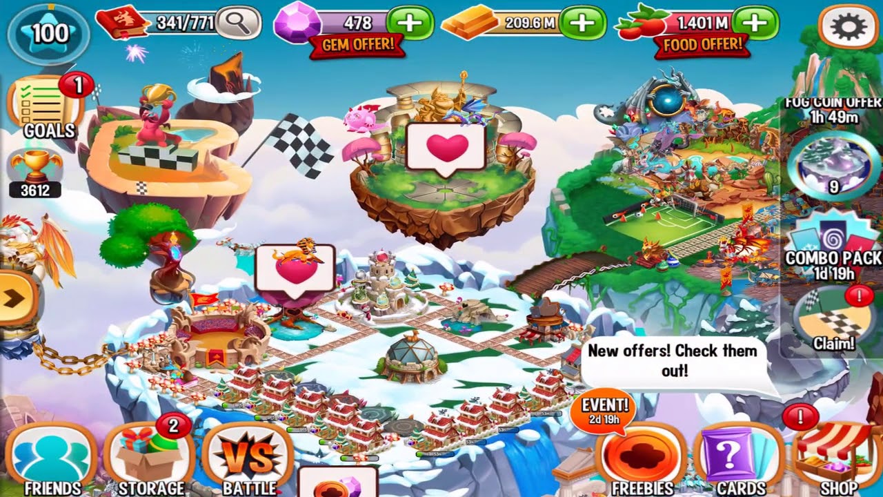 Dragon City Blizzard Island All Dragons Review Episode 1