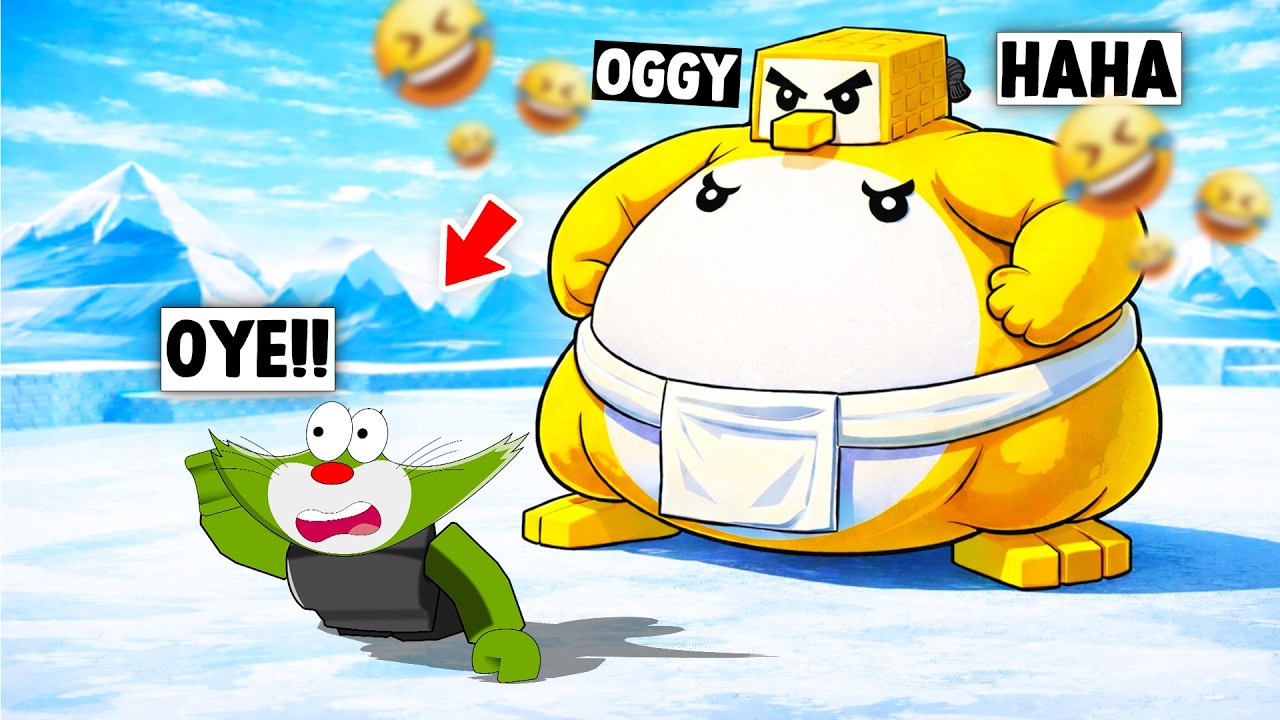 I AM THE BIGGEST PENGUIN In The Funniest GAME Knockout PENGUIN 🤣ft.Oggy)