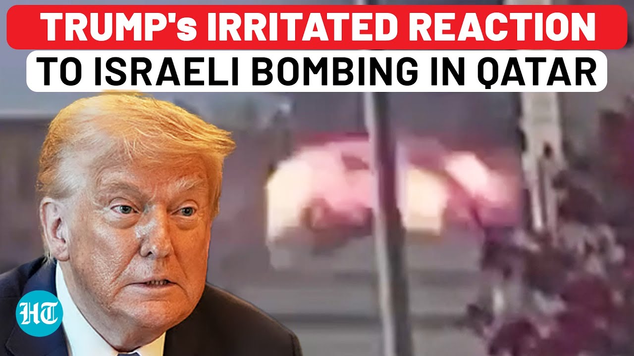On Cam: Trump's Irritated Reaction To Israeli Bombing In Qatar's Doha Against Hamas Leaders| US