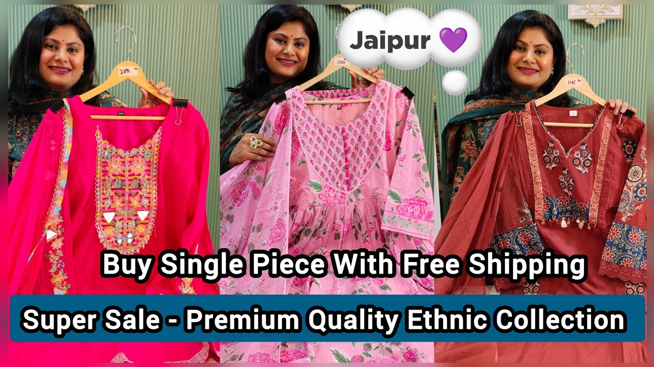 😍 Super Sale OF Premium Quality Cotton - Mul Chanderi - Muslin - Cordsets & Suits - Free Shipping 😍
