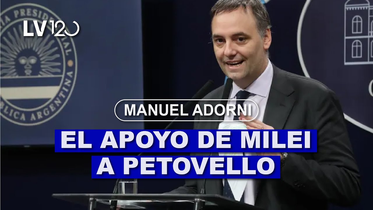 MANUEL ADORNI: EL APOYO A SANDRA PETOVELLO