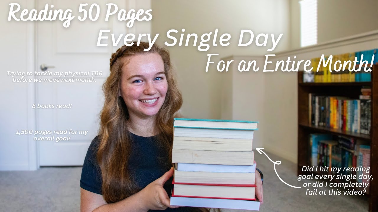 Reading 50 Pages Every Day for a Month!