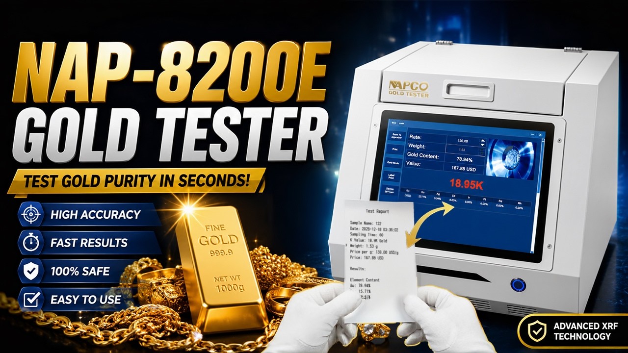 NAPCO NAP-8200E Gold Tester: Complete Demo, Usage, & Printing Reports