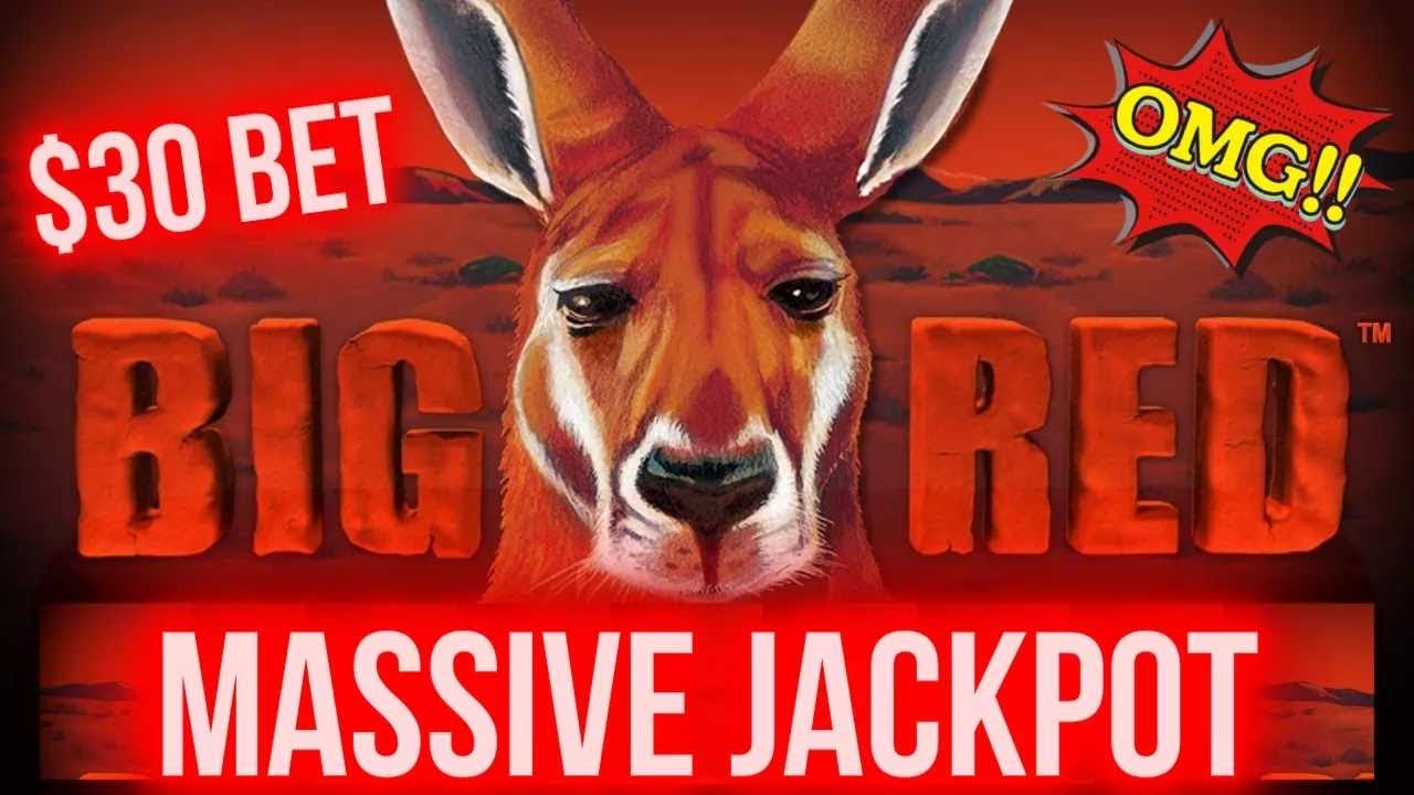 💵 MASSIVE JACKPOT ON 🦘BIG RED SLOT MACHINE HIGH LIMIT LIVE PLAY IN CASINO