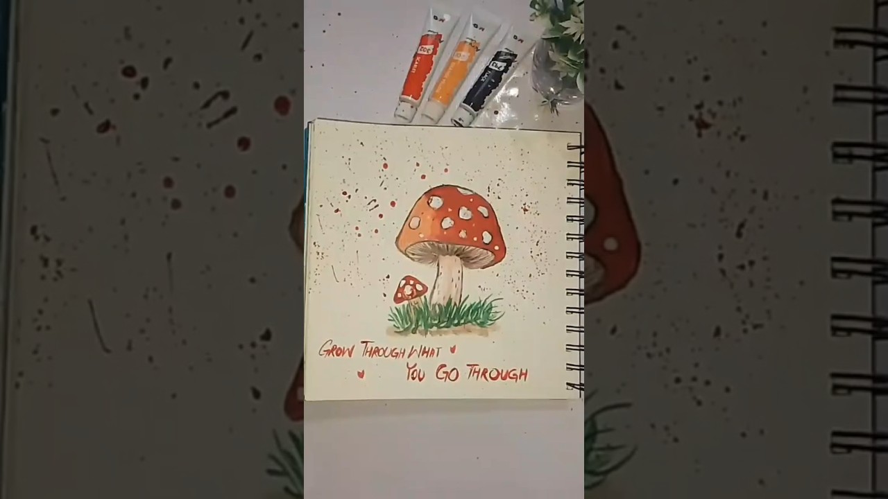 Magical Mushroom Painting 🍄✨ | Easy & Dreamy Art 