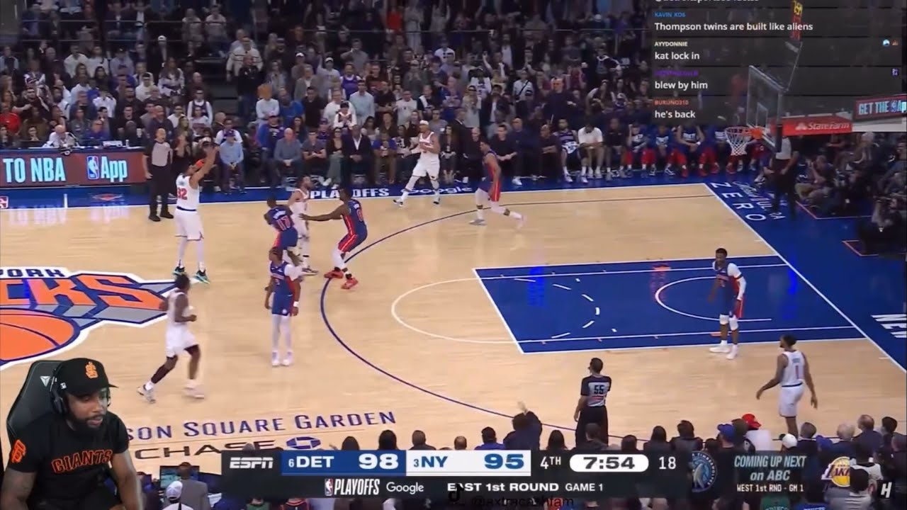 CashNasty Reacts To #6 PISTONS at #3 KNICKS | FULL GAME 1 HIGHLIGHTS | April 19, 2025
