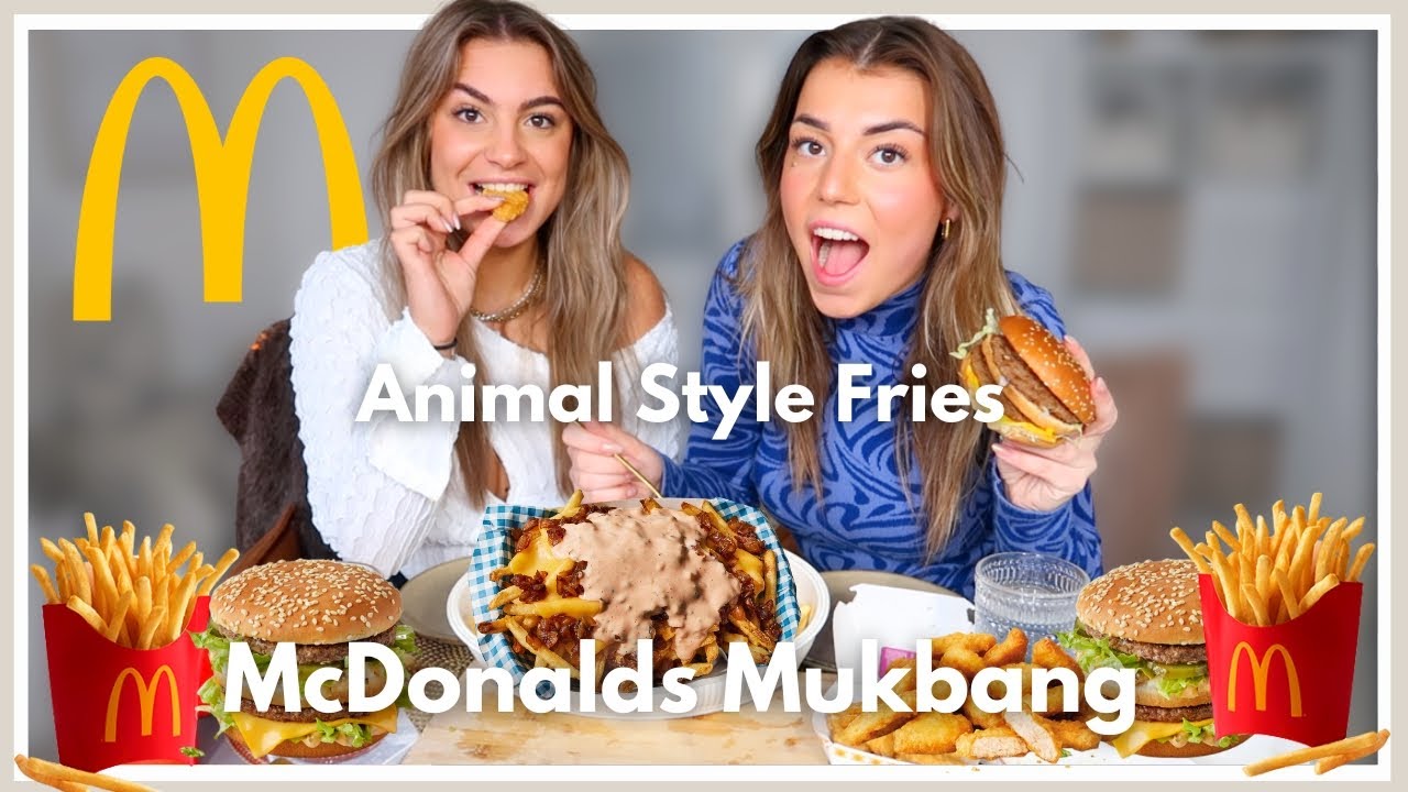 MCDONALDS MUKBANG 🍔 Animal Style Fries!🧀🍟| Sara Verwoerd