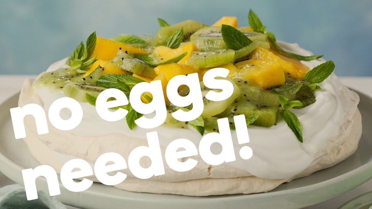 How make the perfect vegan pavlova meringue base