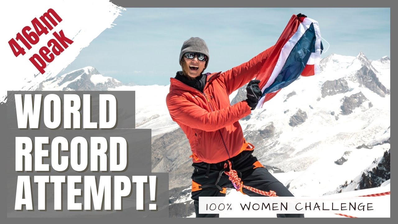 I Set a World Record! Follow me as I summit a 4164m Peak in Switzerland!