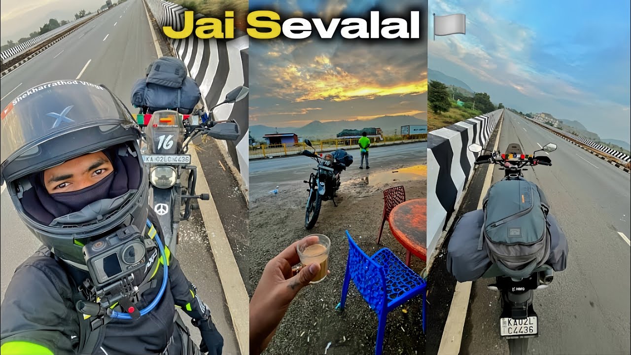Jai Sevalal 🏳️ Bangalore 📍 To Hometown Solo Ride @Banjaramotovlogger16 