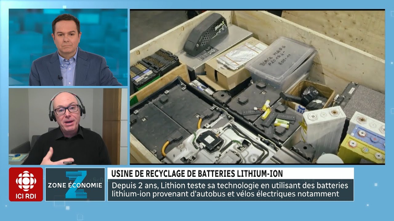 Zone économie | Une usine de recyclage de batteries lithium-ion