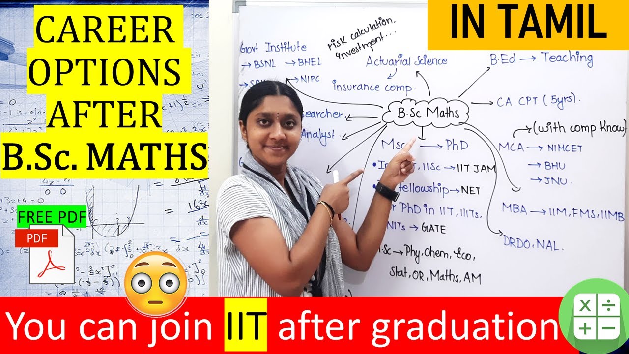 BEST Career Options After B.Sc. Mathematics| In Tamil| Free PDF