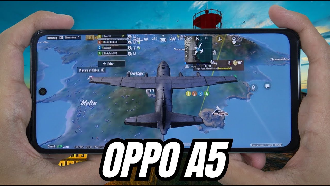 Oppo A5 test game PUBG Mobile | Dimensity 6300