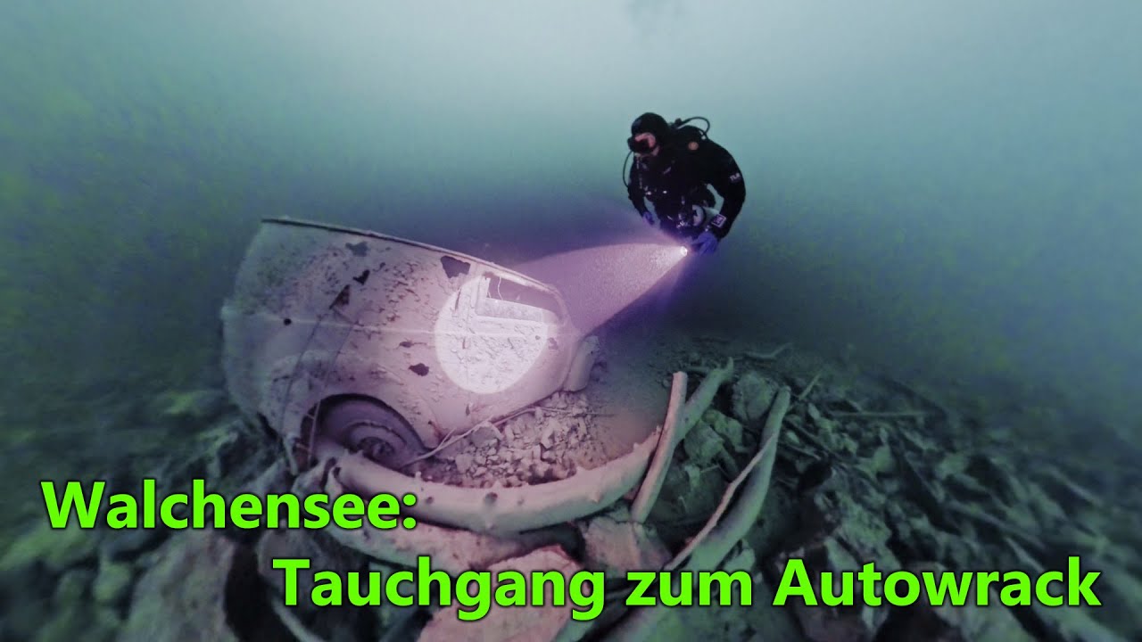 Zum Autowrack im Walchensee