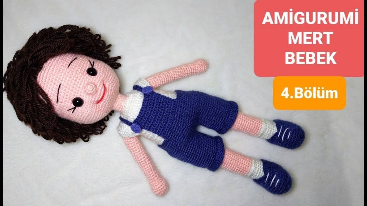 Amigurumi Mert Bebek Kol ve Yüz Şekillendirme Yapılışı - 4. Bölüm (English subtitle)
