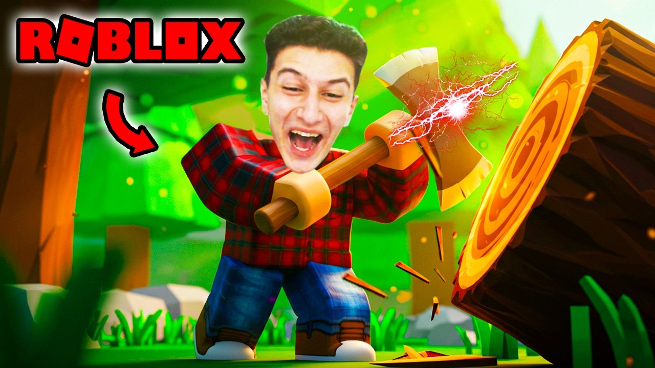 ROBLOXTAKİ EN GÜÇLÜ ODUNCU OLDUM 🪓