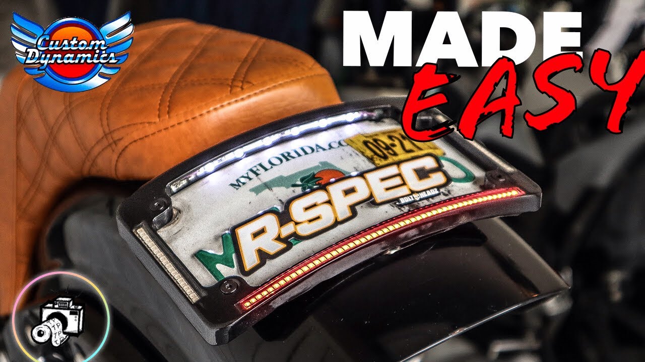 YAMAHA BOLT BUILD #14 | Custom Dynamics All-In-One License Plate | WIRING DIAGRAM