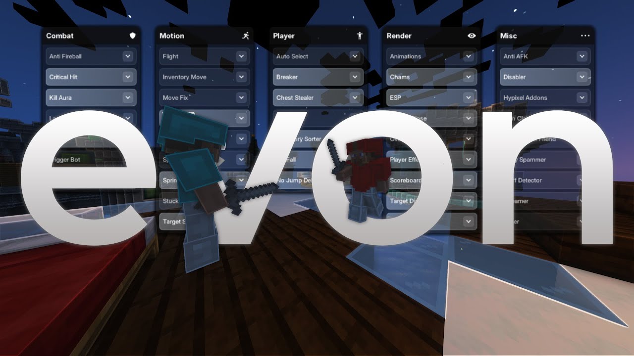 This Client can't be detected by Hypixel Watchdog Prediction Anticheat | ft. Evon Client!