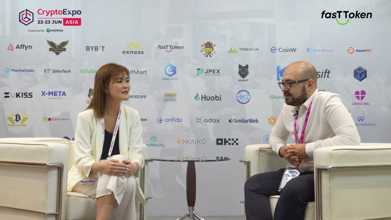 Interview of FAST TOKEN  at Crypto Expo Dubai 2022.