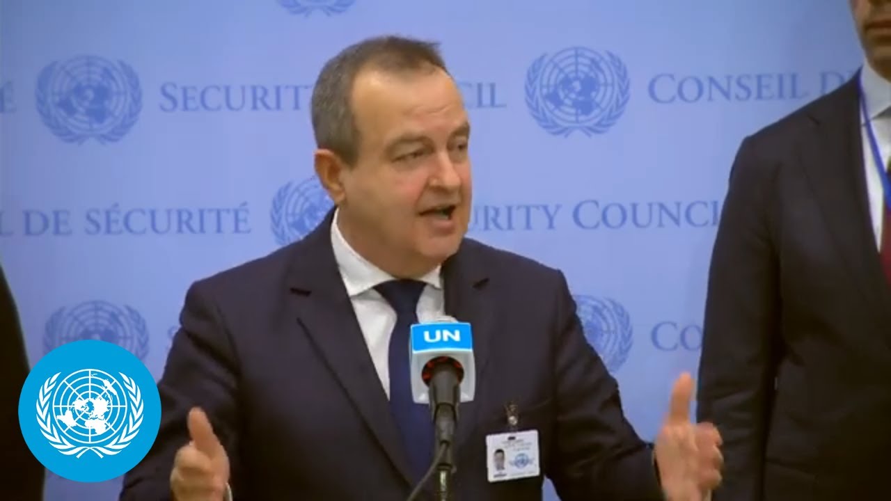 (RS) Serbia on Kosovo & other topics - Media Stakeout | Security Council | United Nations