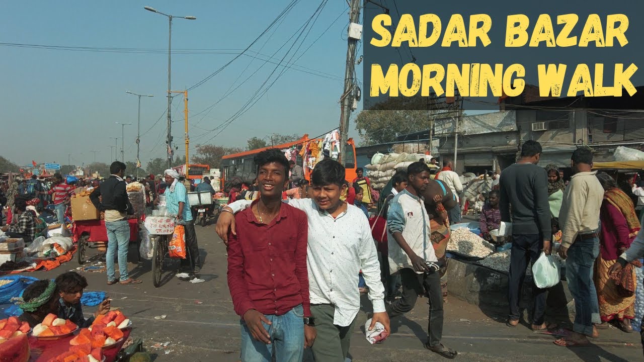 Sunday Morning Walk at Sadar Bazar Patri Market | Delhi, India | 4K tour