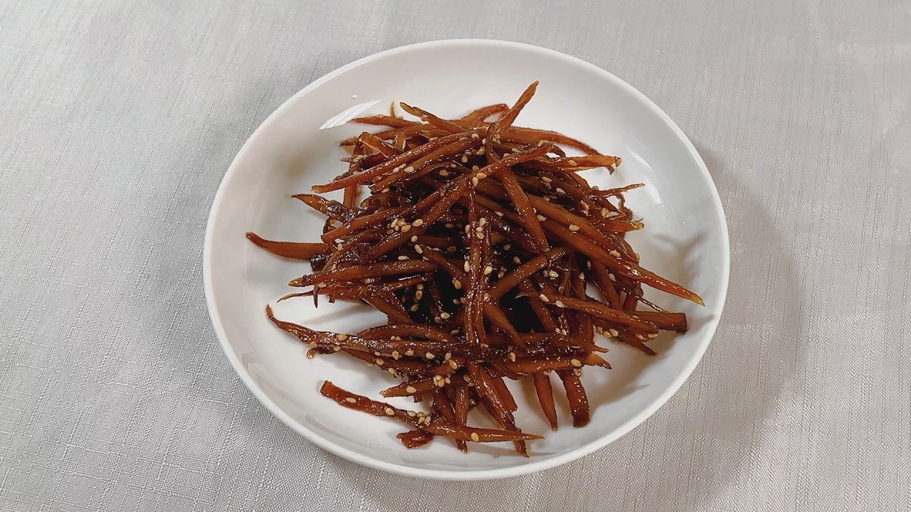 아삭하고 달콤한 우엉 조림 맛있게 만드는 법