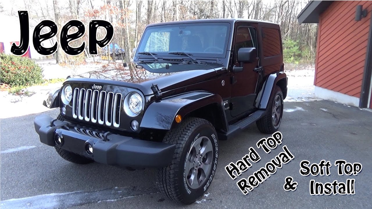 Снятие жесткого верха Jeep Wrangler JK - Установка мягкого верха 2Dr в 4K
