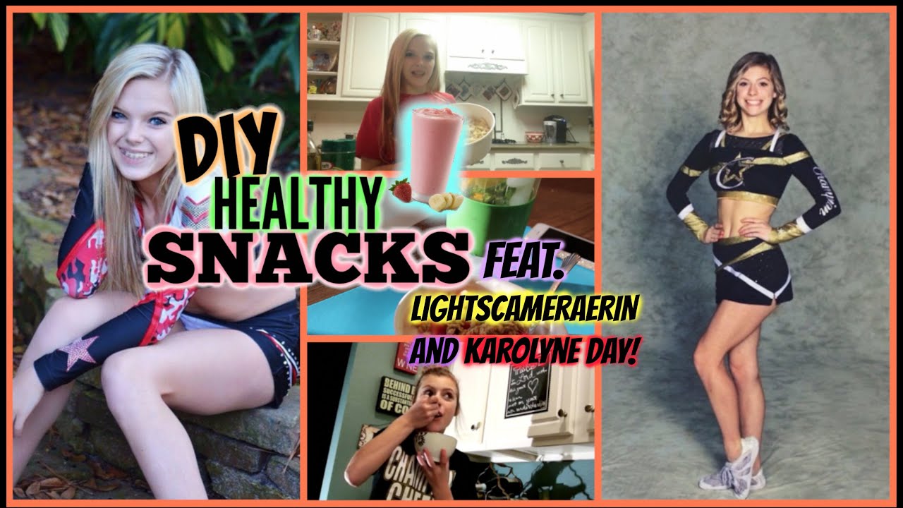 DIY Healthy Snacks! FEAT. LightsCameraErin and Karolyne Day!