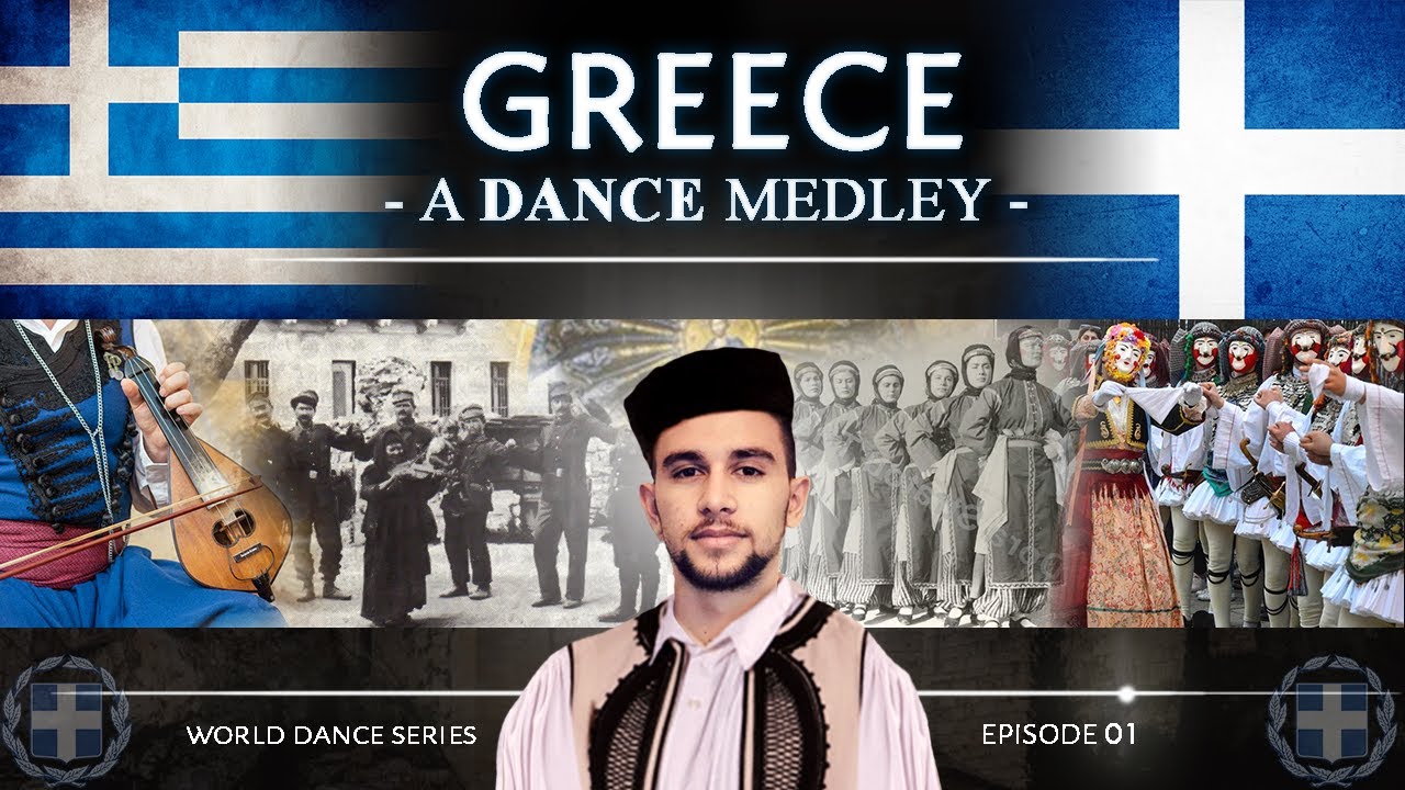 Greece 🇬🇷 • A Dance Medley! (World Dance Series: ep01) ελληνικοί παραδοσιακοί χοροί | Part 1
