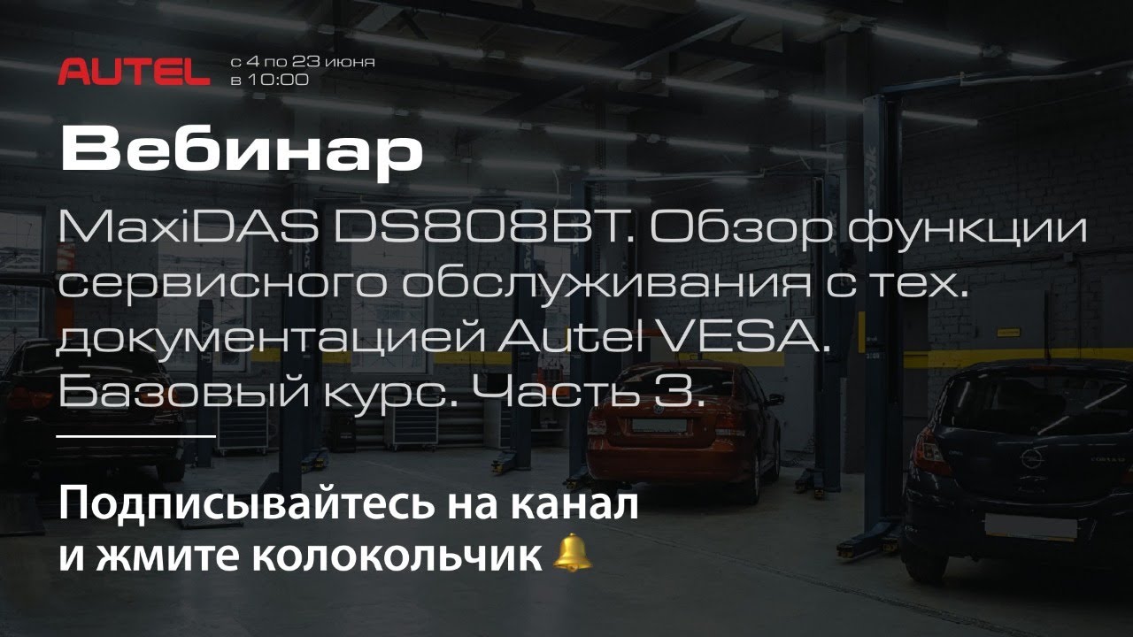 MaxiDAS DS808BT. Обзор функции сервисного обслуживания с технической документацией Autel VESA.БК.ч3.